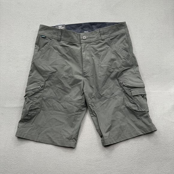 Kuhl Hiking Cargo Shorts Mens 38 Gray 12" Inseam Stretch Outdoor Nylon - Picture 1 of 8